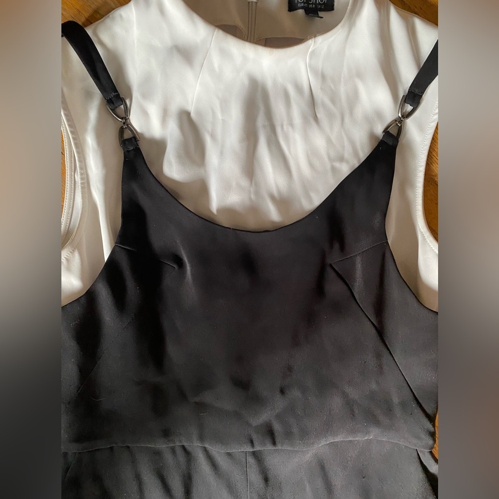 Topshop Black and White Jumpsuit - Picture 3 of 3